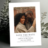 Minimalistische Foto-Hochzeit Save The Date