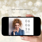 Minimalistische Foto-Overlay-Abschluss Save The Date
