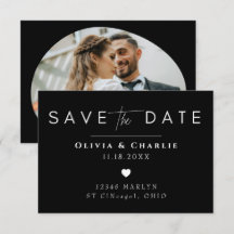 Minimalistische Foto-Save-the-Date-Karte