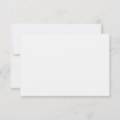 Minimalistische Foto-Streifen-QR-Code-Hochzeit RSVP Karte (Rückseite)