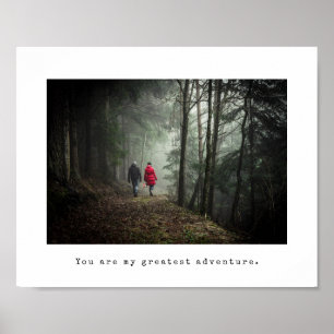 Minimalistische Foto- und Schreibmaschinen-Untersc Poster