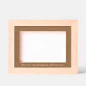 Minimalistische Foto- und Schreibmaschinenuntersch Geätzte Rahmen (Vorderseite)