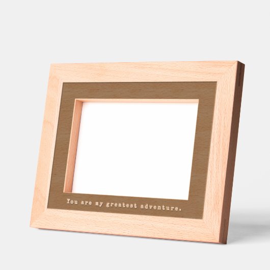 Minimalistische Foto- und Schreibmaschinenuntersch Geätzte Rahmen (Links)