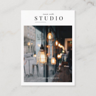 Minimalistische Foto-Visitenkarte Visitenkarte