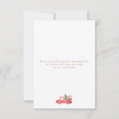 Minimalistische Foto Weihnachtskarte Dankeskarte (Rückseite)