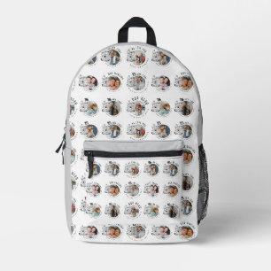 Minimalistische Fotocollage-Geschenke für den Enke Bedruckter Rucksack