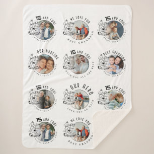 Minimalistische Fotocollage-Geschenke für den Enke Sherpadecke