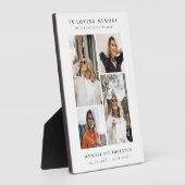 Minimalistische FotoCollage im Love Memory Fotoplatte (Seite)