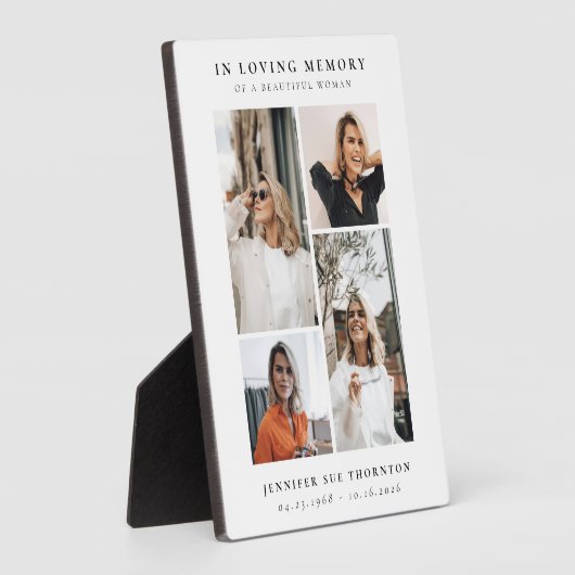 Minimalistische FotoCollage im Love Memory Fotoplatte (Seite)