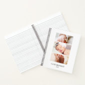Minimalistische FotoCollage - Individuelle Name Notizblock (Innenseite)