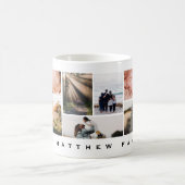 Minimalistische FotoCollage Kaffeetasse (Mittel)