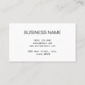 Minimalistische Fotografie-Collage Personalisiert Visitenkarte (Rückseite)