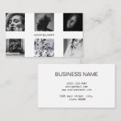 Minimalistische Fotografie-Collage Personalisiert Visitenkarte (Vorne/Hinten)
