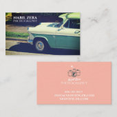 Minimalistische Fotografie einfache elegante Texte Visitenkarte (Vorne/Hinten)