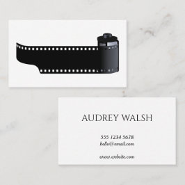 Minimalistische Fotografie Foto Einfache Visitenka Visitenkarte