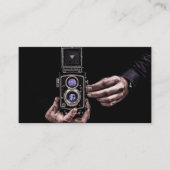 Minimalistische Fotografie Foto Einfache Visitenka Visitenkarte (Vorderseite)