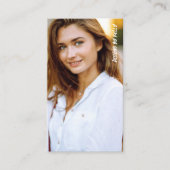 Minimalistische Fotografie Full Foto Simple Black Visitenkarte (Vorderseite)