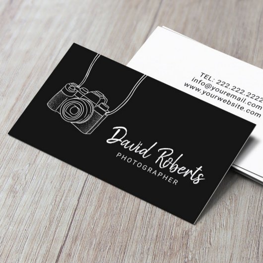 Minimalistische Fotografie Schwarze Fotografie B Visitenkarte