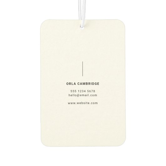 Minimalistische Fotografie Vollständiges Foto Einf Autolufterfrischer (Rückseite)