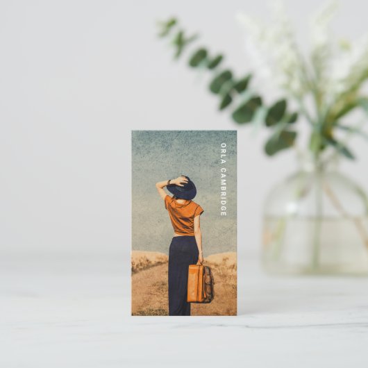 Minimalistische Fotografie Vollständiges Foto Einf Visitenkarte (Stehend Vorderseite)
