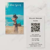 Minimalistische Fotografie Vollständiges Foto Visitenkarte (Vorne/Hinten)