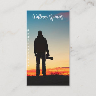 Minimalistische Fotografie Vollständiges Foto Visitenkarte