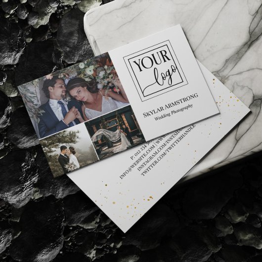 Minimalistische Fotografin für Ihre Logokombinatio Visitenkarte