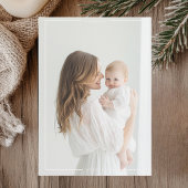 Minimalistische Fotokarte | Einfach und elegant Einladung