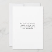 Minimalistische Fotokarte | Einfach und elegant Einladung (Rückseite)