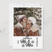 Minimalistische Fotos Erste Weihnachten als Mr. un (Vorderseite)