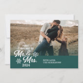 Minimalistische Fotos Erste Weihnachten als Mr. un (Vorderseite)