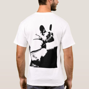Minimalistische Französische Bulldogge Silhouette T-Shirt