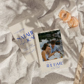 Minimalistische französische Whimsical Retro Foto Save The Date