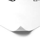 Minimalistische Frau Brautparty Begrüßungsuntersch Poster (Ecke)