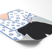 Minimalistische Frau Poster (Ecke)