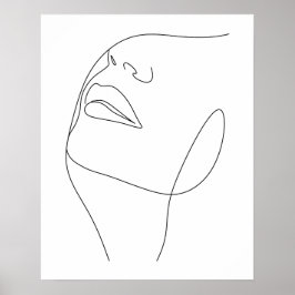 Minimalistische Frauen sehen sich einer Kunstform  Poster