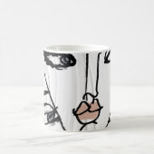Minimalistische Frauenkunst Kaffeetasse (Mittel)