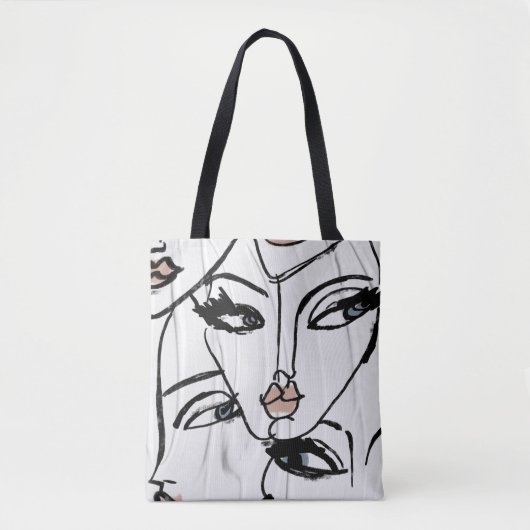 Minimalistische Frauenkunst Tasche (Vorderseite)