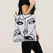 Minimalistische Frauenkunst Tasche (Von Nahem)