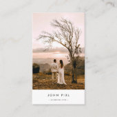 Minimalistische Freelance Wedding Fotograf Qr Visitenkarte (Vorderseite)