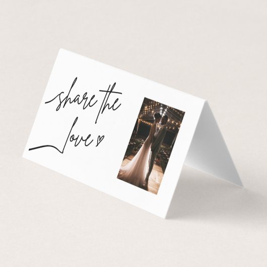 Minimalistische Freigabe des Qr-Codes der Liebe | Visitenkarten (Rückseite)