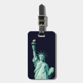 Minimalistische Freiheitsstatue Gepäckanhänger (Vorderseite vertikal)