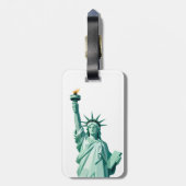 Minimalistische Freiheitsstatue Gepäckanhänger (Rückseite vertikal)