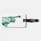 Minimalistische Freiheitsstatue Gepäckanhänger (Rückseite horizontal)