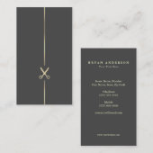 Minimalistische Friseur-Stylist-Visitenkarte Visitenkarte (Vorne/Hinten)