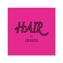 Minimalistische Friseurstylist Pink Square Busines