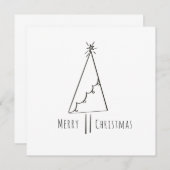 Minimalistische frohe Weihnachtsbaumkunst (Vorne/Hinten)