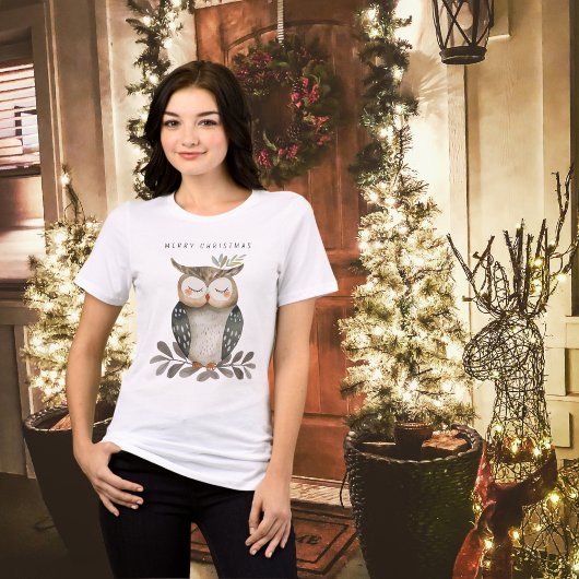 Minimalistische frohe Weihnachtsschale Tri-Blend Shirt