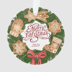 Minimalistische frohe Weihnachtsschmuck Ornament