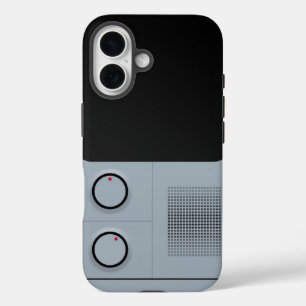 Minimalistische Funkwahl iPhone 16 Hülle